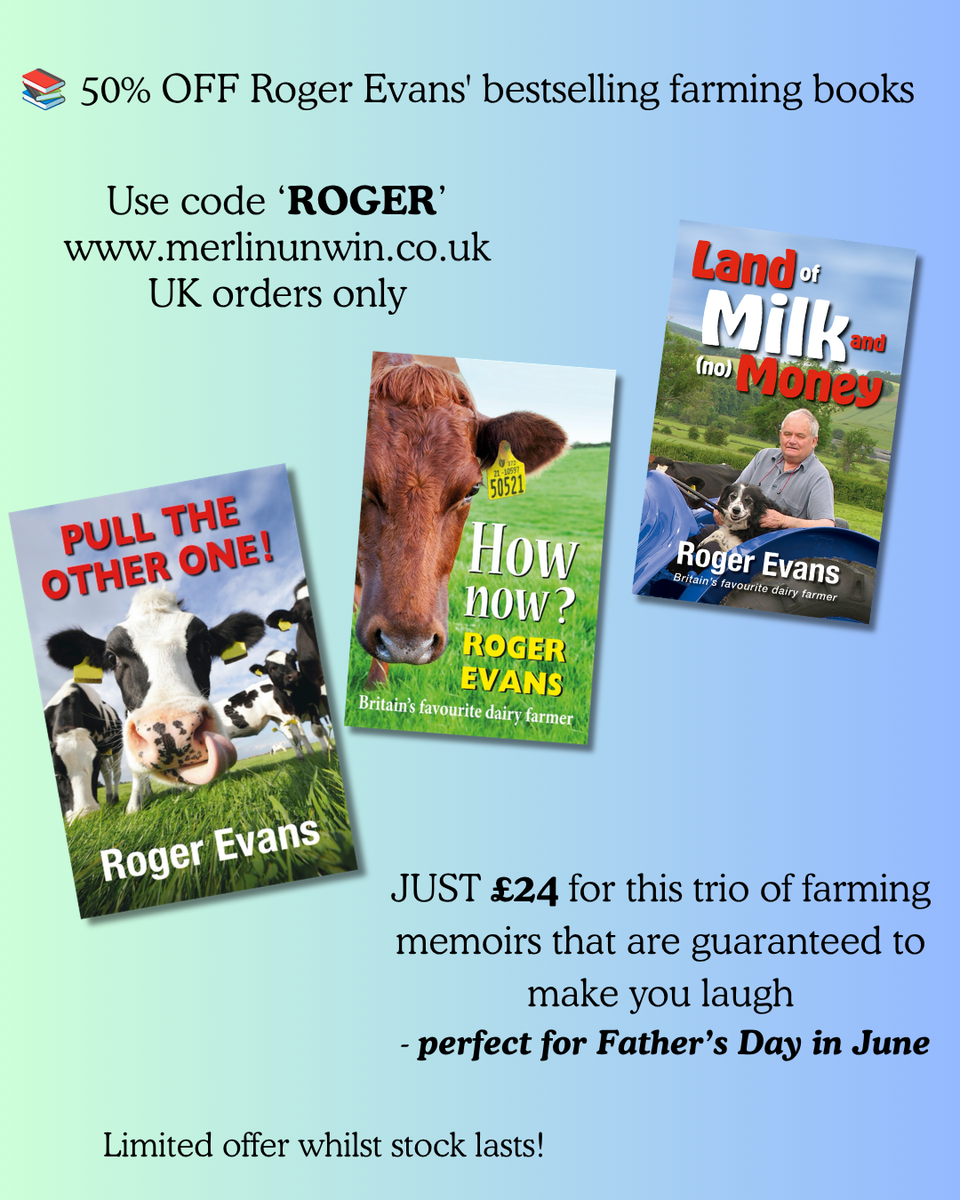 📚 50% OFF Roger Evans' bestselling farming books. – merlinunwin
