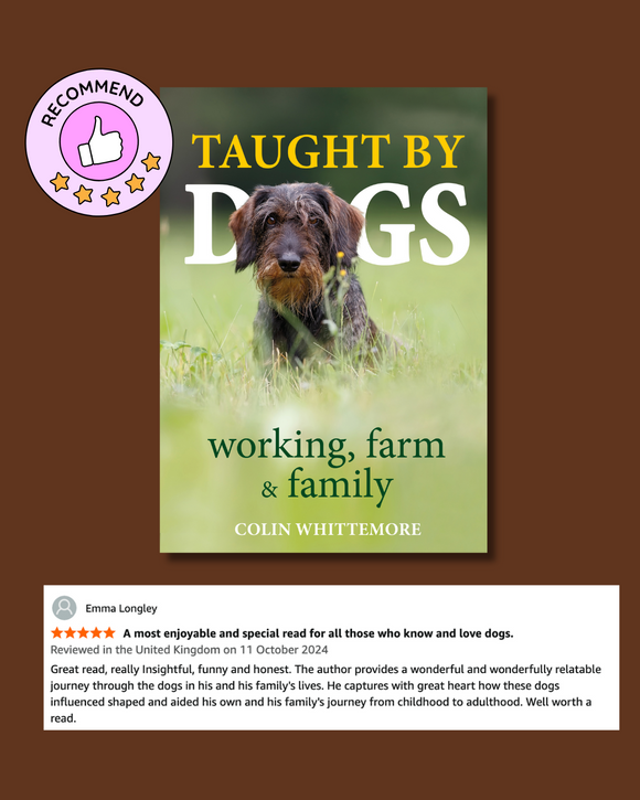 Taught by Dogs is a beautifully written tribute to the working and family dogs that shaped the author's life on the farm and beyond.