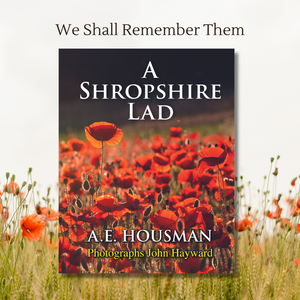 Poppies in a field in Shifnal, Shropshire on the jacket of A. E. Housman's 'A Shropshire Lad'