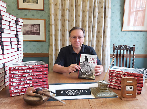 Peter May signing his new book at Blackwell's Bookshop in Oxford this week