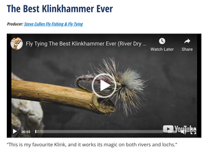 Watch a Klinkhamer being tied by Steve Cullen on YouTube