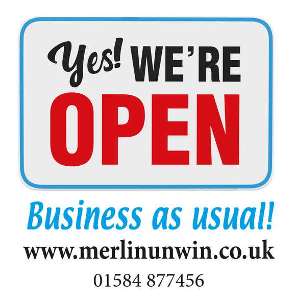 Merlin Unwin Books is still open for business!